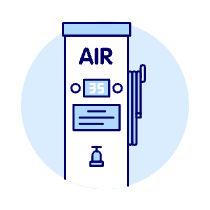 Car Air Pump Illustration from UX Duotone Set