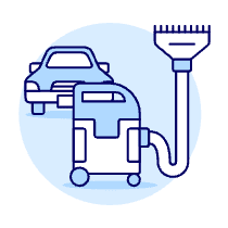 Car Vacuum Clean Illustration from UX Duotone Set