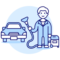 Car Vacuum Service 1 Illustration from UX Duotone Set