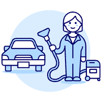 Car Vacuum Service 4 Illustration from UX Duotone Set