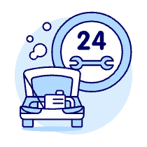 24 Hour Service Illustration from UX Duotone Set