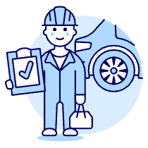 Car Check Service 1 Illustration from UX Duotone Set