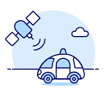 Satellite Car Illustration from UX Duotone Set