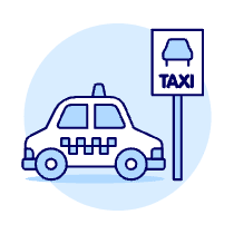 Taxi Parking Illustration from UX Duotone Set