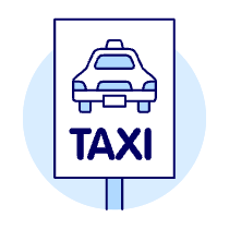 Taxi Sign Illustration from UX Duotone Set