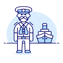 Ferry Captain 1 Illustration from UX Duotone Set