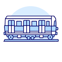 Wagon Train Illustration from UX Duotone Set
