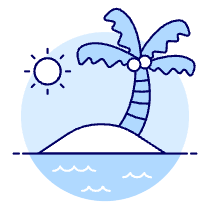 Island Illustration from UX Duotone Set