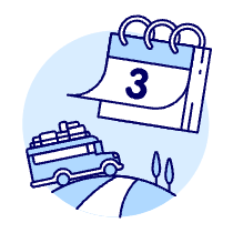 Trip Calendar Illustration from UX Duotone Set
