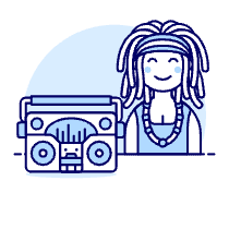 Reggae Style 5 Illustration from UX Duotone Set