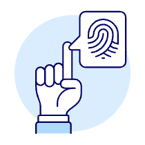Fingerprint Hand 1 Illustration from UX Duotone Set