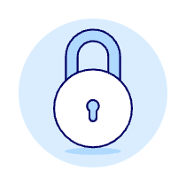 Padlock Circle Illustration from UX Duotone Set