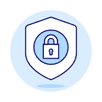 Padlock Shield Illustration from UX Duotone Set