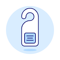 Private Doorhanger Illustration from UX Duotone Set