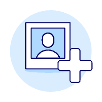 Avatar Neutral Frame Add Illustration from UX Duotone Set