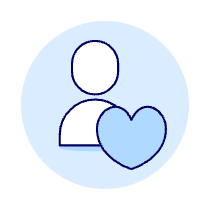 Avatar Neutral Heart Illustration from UX Duotone Set