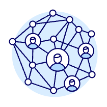 Avatar Network Illustration from UX Duotone Set