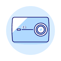 Video Camera Actioncam Illustration from UX Duotone Set