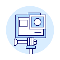 Video Gopro Illustration from UX Duotone Set