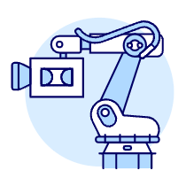 Video Robot Recorder Illustration from UX Duotone Set
