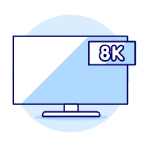 Television 8 K Illustration from UX Duotone Set