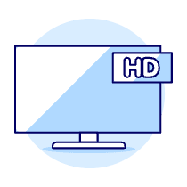 Television Hd Illustration from UX Duotone Set