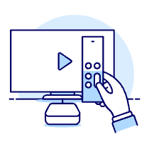 Television Modern Remote Illustration from UX Duotone Set