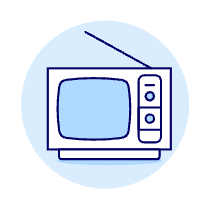 Television Vintage 2 Illustration from UX Duotone Set