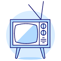 Television Vintage 5 Illustration from UX Duotone Set