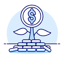 Vr Growing Money Illustration from UX Duotone Set