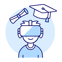 Vr Education 1 Illustration from UX Duotone Set