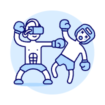 Vr Boxing 1 Illustration from UX Duotone Set