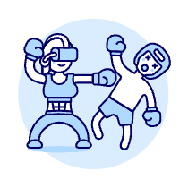 Vr Boxing 4 Illustration from UX Duotone Set