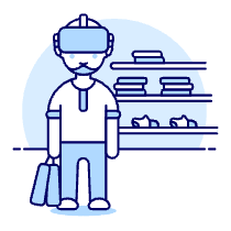 Vr Shopping 1 1 Illustration from UX Duotone Set