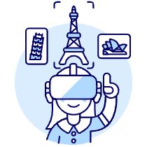 Vr Destination 4 Illustration from UX Duotone Set