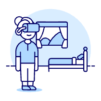Vr Hotel Room 4 Illustration from UX Duotone Set