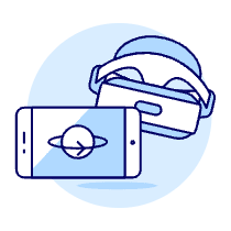 Vr Traveling Kit Illustration from UX Duotone Set