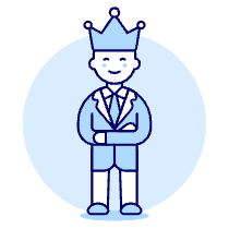 Manager Crown 1 Illustration from UX Duotone Set