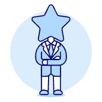 Manager Star 1 Illustration from UX Duotone Set