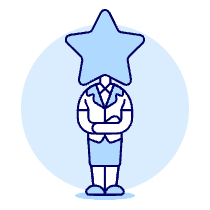 Manager Star 2 Illustration from UX Duotone Set