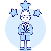 Three Star Employee 1 Illustration from UX Duotone Set