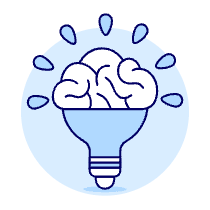 Lightbulb Brain 1 Illustration from UX Duotone Set