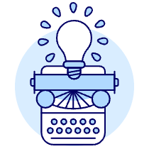Typewritter Idea Illustration from UX Duotone Set