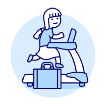 Intrinsic Treadmill 4 Illustration from UX Duotone Set