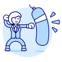 Motivation Punching Bag 5 Illustration from UX Duotone Set