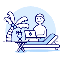 Nomad Freelance 2 1 Illustration from UX Duotone Set