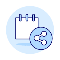 Note Share Cog Illustration from UX Duotone Set