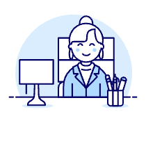 Boss Sit 3 2 Illustration from UX Duotone Set