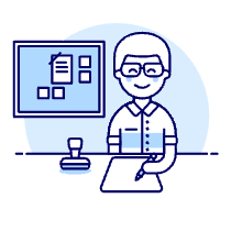 Employee Planner 1 Illustration from UX Duotone Set