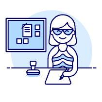 Employee Planner 2 Illustration from UX Duotone Set